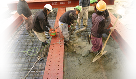 エアー断震システムの工事の流れ